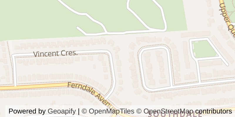 Map of 22 VINCENT CRESCENT, London South (South Q)
