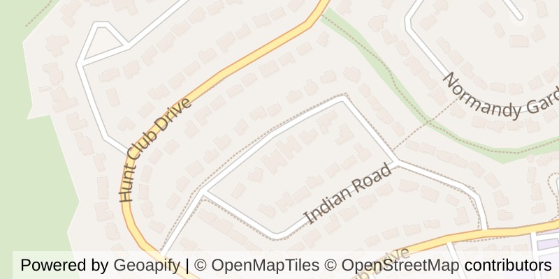 Map of 32 HUNT VILLAGE CRESCENT, London North (North L)