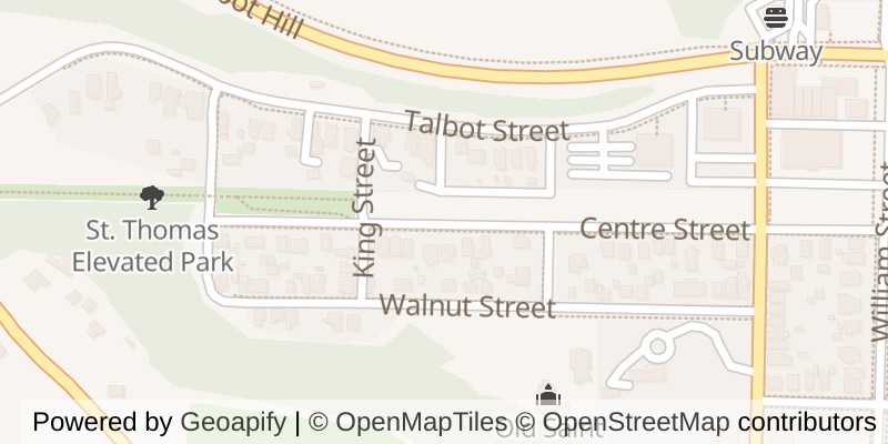 Map of 24 CENTRE STREET, St. Thomas