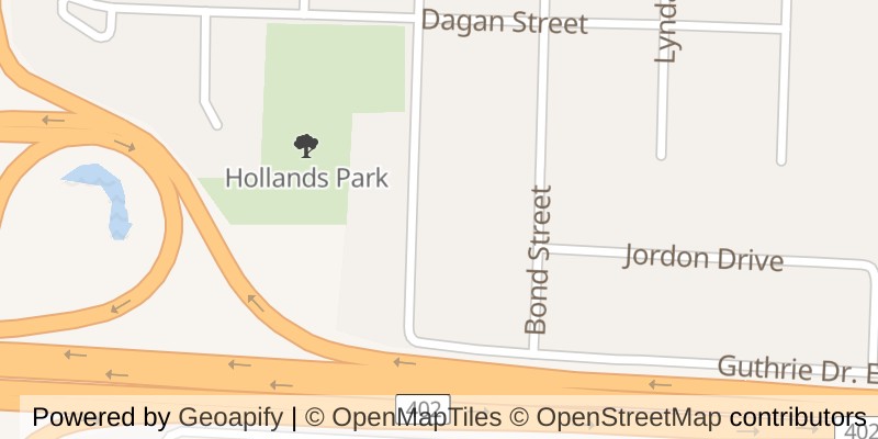 Map of 890 HOLLANDS AVENUE, Sarnia