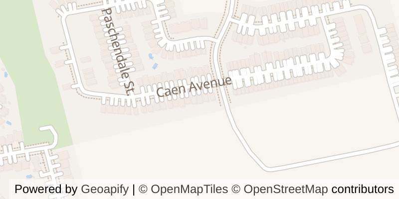 Map of 1380 CAEN AVENUE, Woodstock (Woodstock - North)