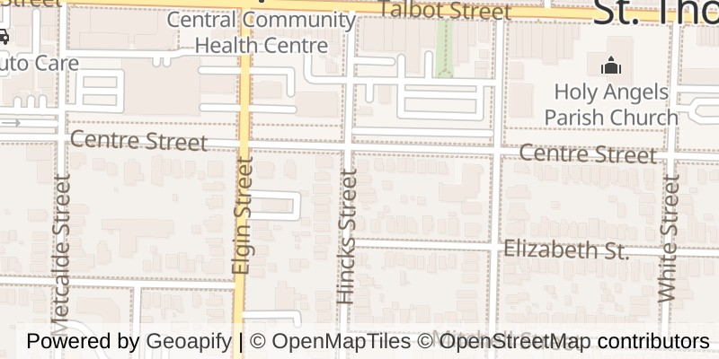 Map of 24 HINCKS STREET, St. Thomas