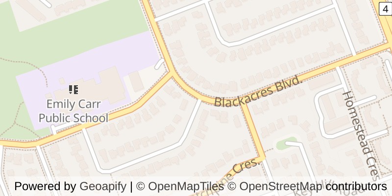 Map of 91 BLACKACRES BOULEVARD, London North (North F)