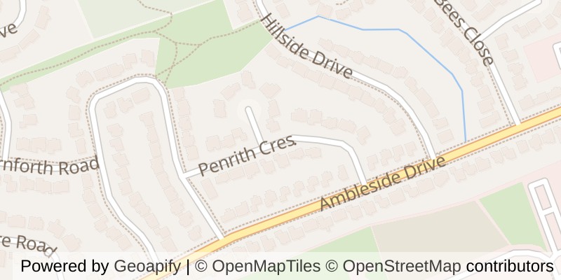 Map of 50 PENRITH CRESCENT, London North (North A)