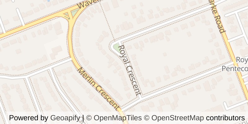 Map of 1853 ROYAL CRESCENT, London East (East H)