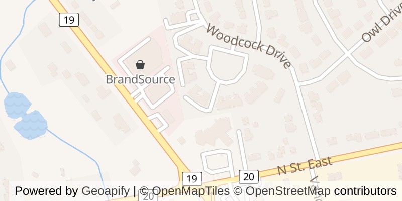 Map of 6 - 19 WREN COURT, Tillsonburg