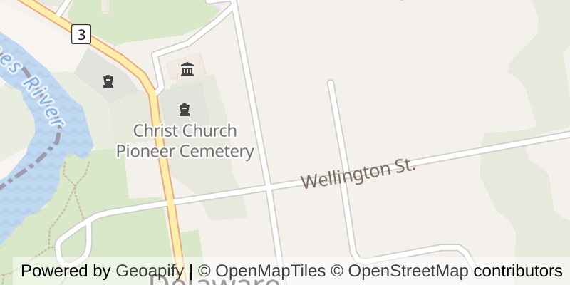 Map of 22 YORK STREET, Middlesex Centre (Delaware Town)
