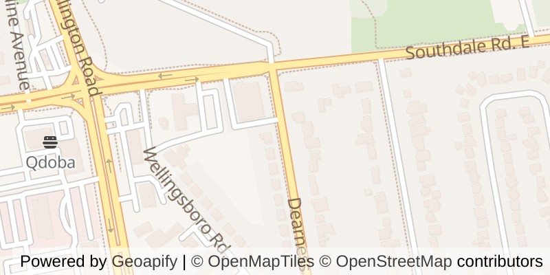 Map of 861 DEARNESS DRIVE, London South (South Y)
