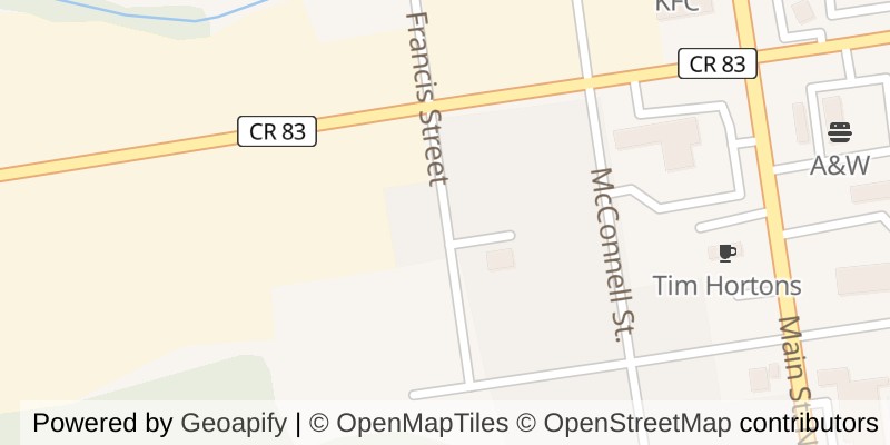 Map of 171 FRANCIS STREET, South Huron (Exeter)