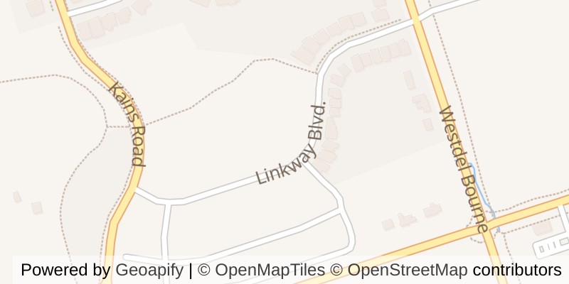 Map of 2190 LINKWAY BOULEVARD, London South (South A)