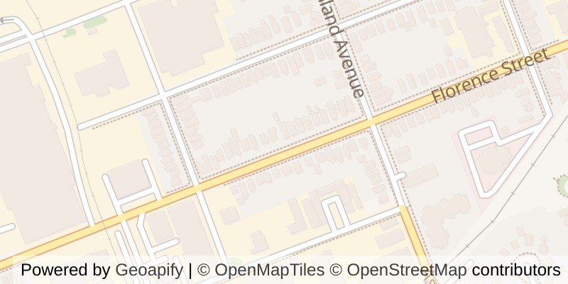 Map of 1176 FLORENCE STREET, London East (East M)