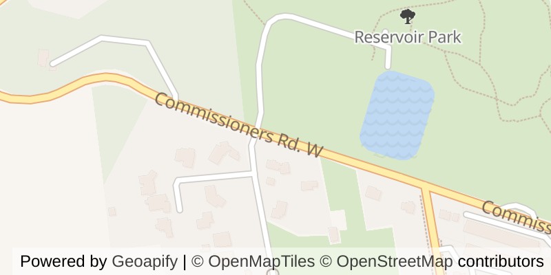 Map of 118 - 1200 COMMISSIONERS ROAD W, London South (South B)