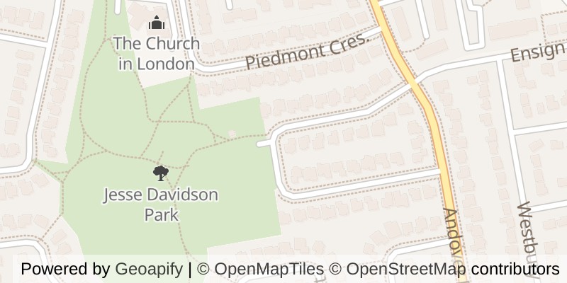 Map of 245 ENSIGN CRESCENT, London South (South N)