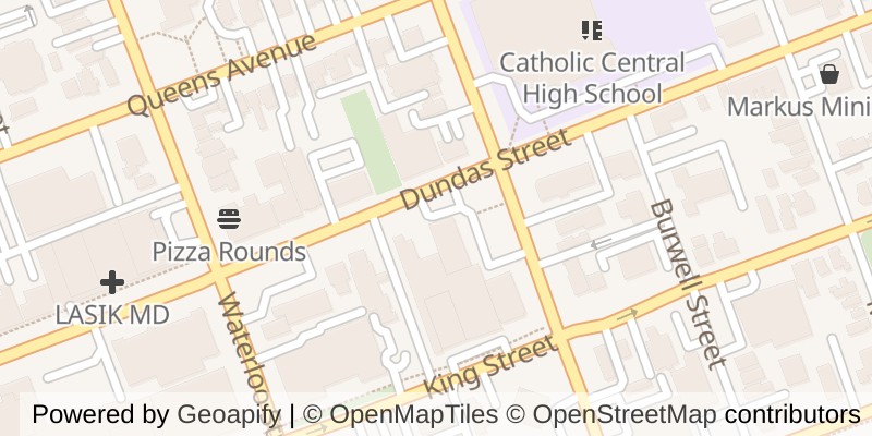 Map of 901 - 389 DUNDAS STREET, London East (East K)