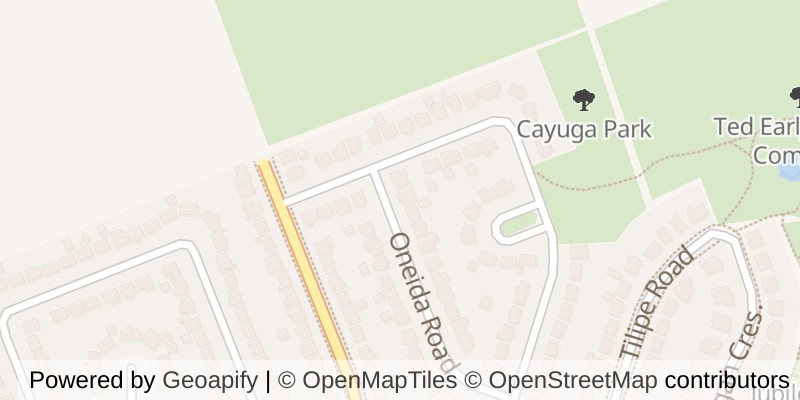 Map of 42 ONEIDA ROAD, London East (East D)