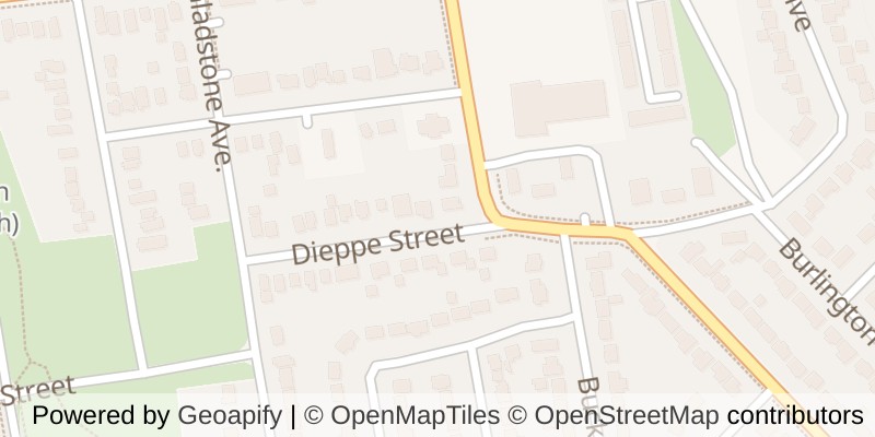 Map of 372 DIEPPE STREET, London South (South J)