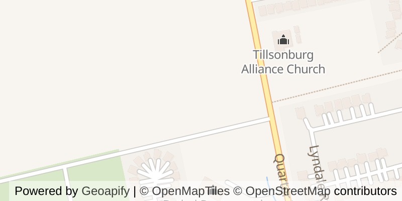 Map of 18 THOMPSON COURT, Tillsonburg