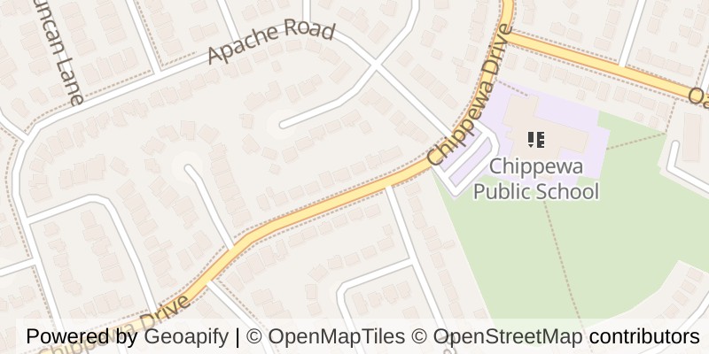 Map of 1026 CHIPPEWA DRIVE, London East (East D)