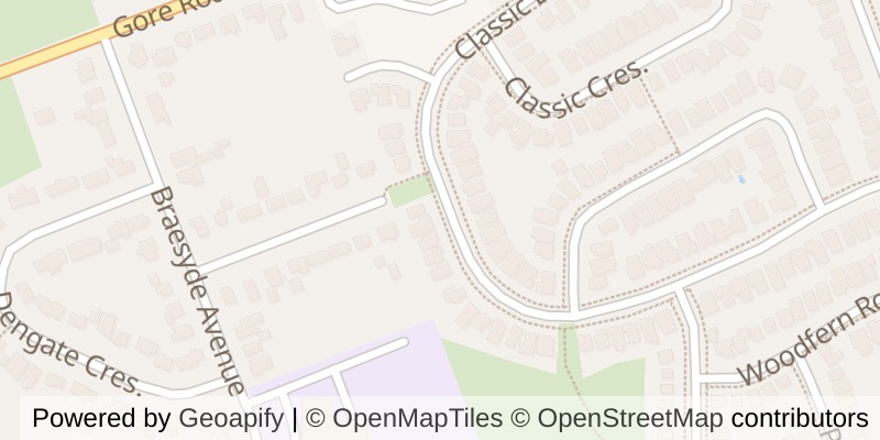 Map of 764 CLASSIC DRIVE, London East (East P)