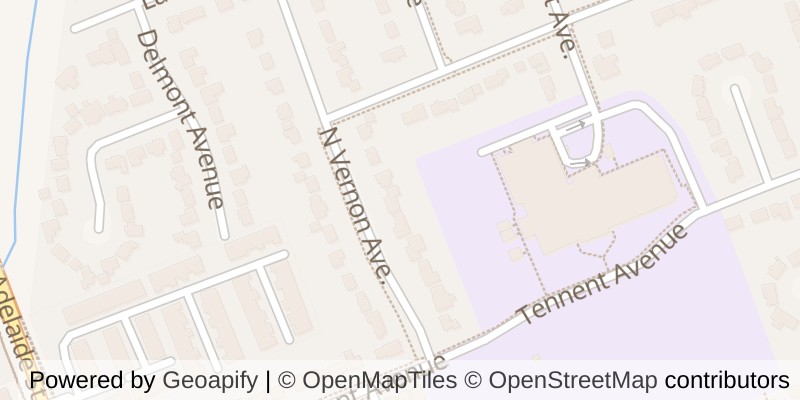 Map of 1492 NORTH VERNON AVENUE, London North (North H)