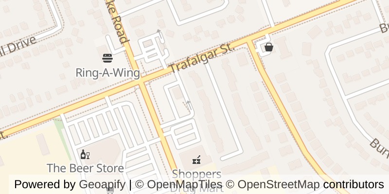 Map of 10 - 1919 TRAFALGAR STREET, London East (East I)