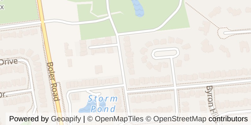 Map of 748 APRICOT DRIVE, London South (South K)