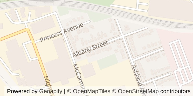 Map of 1185 ALBANY STREET, London East (East G)