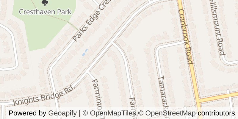 Map of 11 FARMINGTON CRESCENT, London South (South L)