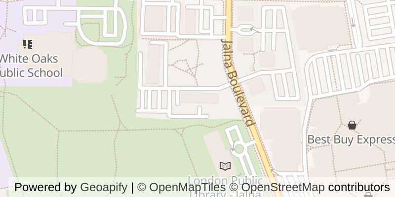 Map of 1505 - 1105 JALNA BOULEVARD, London South (South X)