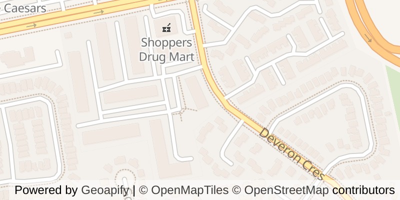 Map of 109 - 729 DEVERON CRESCENT, London South (South T)