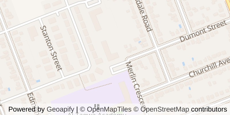 Map of 101 - 1830 DUMONT STREET, London East (East H)