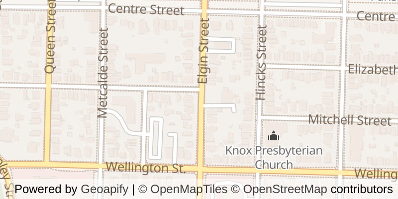 Map of 46 ELGIN STREET, St. Thomas