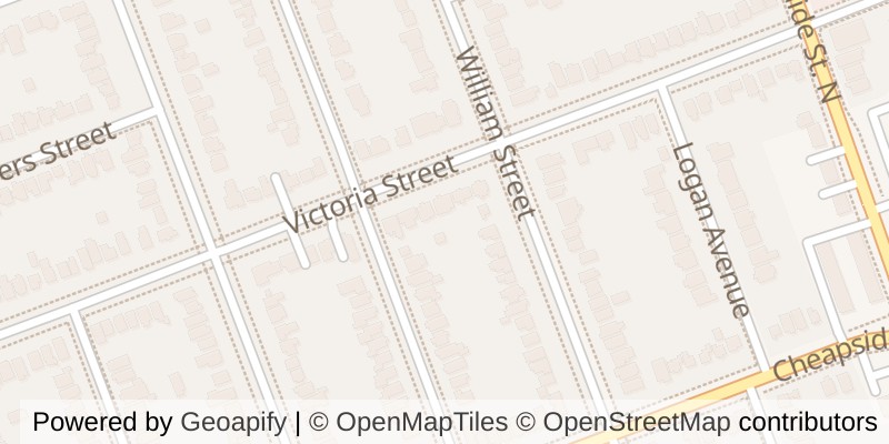 Map of 1031 WILLIAM STREET, London East (East B)