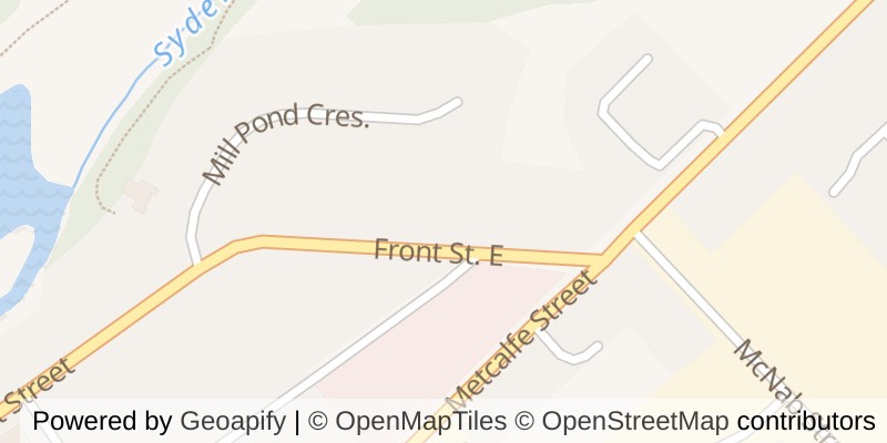 Map of 251 FRONT STREET E, Strathroy-Caradoc (NE)