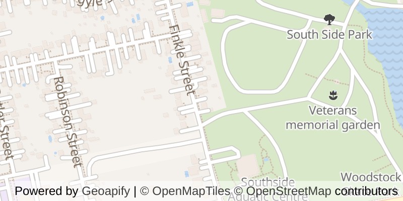 Map of 285 FINKLE STREET, Woodstock (Woodstock - South)
