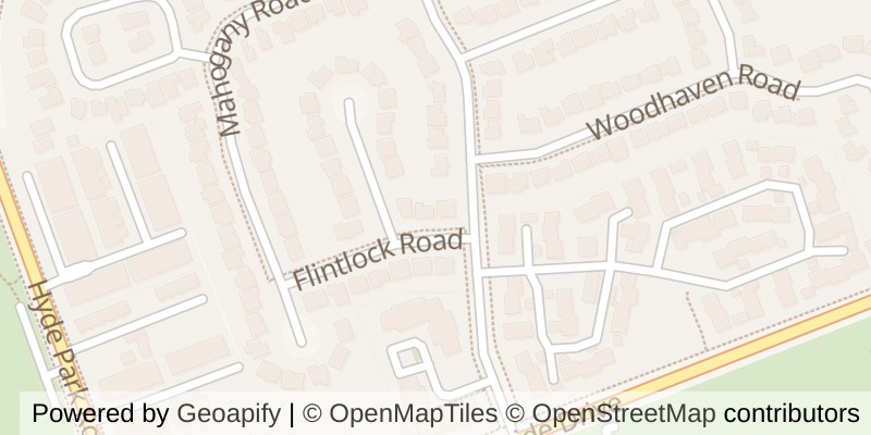 Map of 1021 FLINTLOCK ROAD, London North (North P)