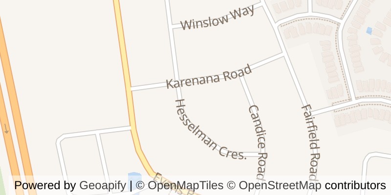 Map of 1045 KARENANA ROAD, London South (South U)