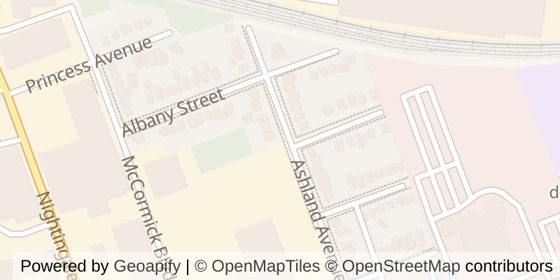 Map of 465 ASHLAND AVENUE, London East (East G)