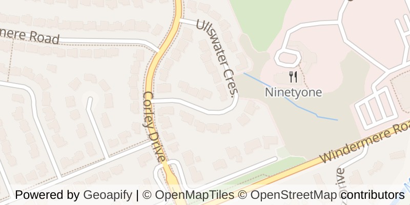 Map of 9 ULLSWATER CRESCENT, London North (North A)