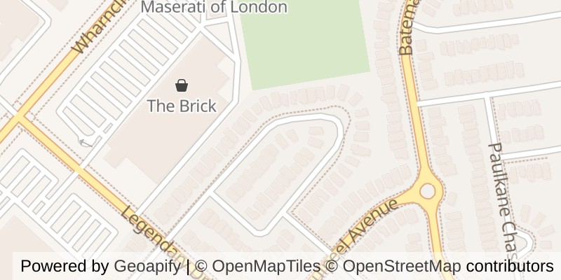 Map of 3268 EMILYCARR LANE, London South (South W)